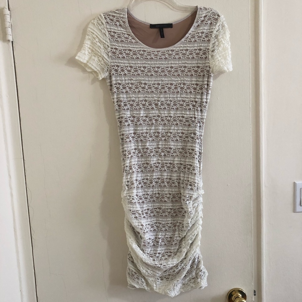 BCBG MAXAZRIA Rouged dress!!!